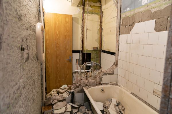 Shower Tile Demolition in Hendersonville